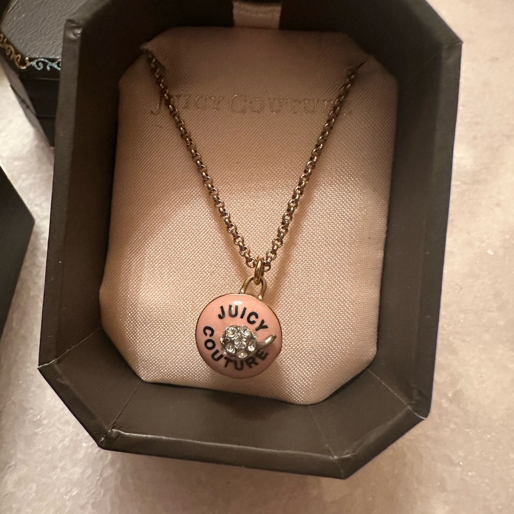 Juicy Couture Bday Cake Pendant Necklace
